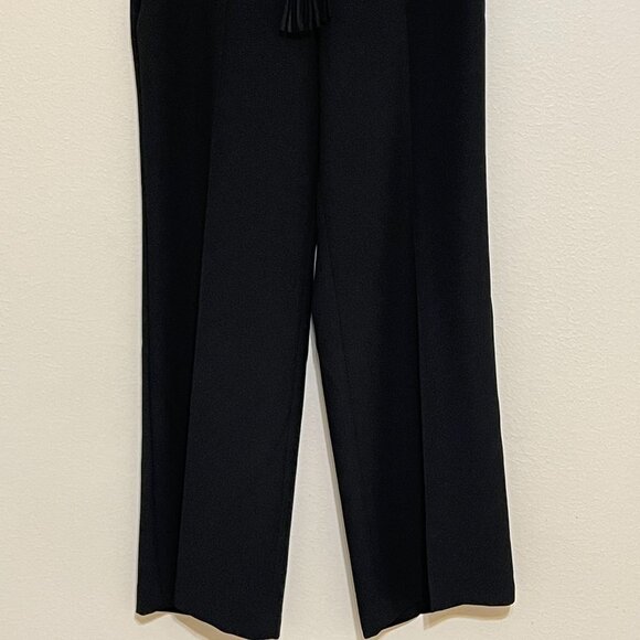 Talbots Hollywood Black High Waist Straight Leg Office Pants Trousers Size 10 - Picture 4 of 14